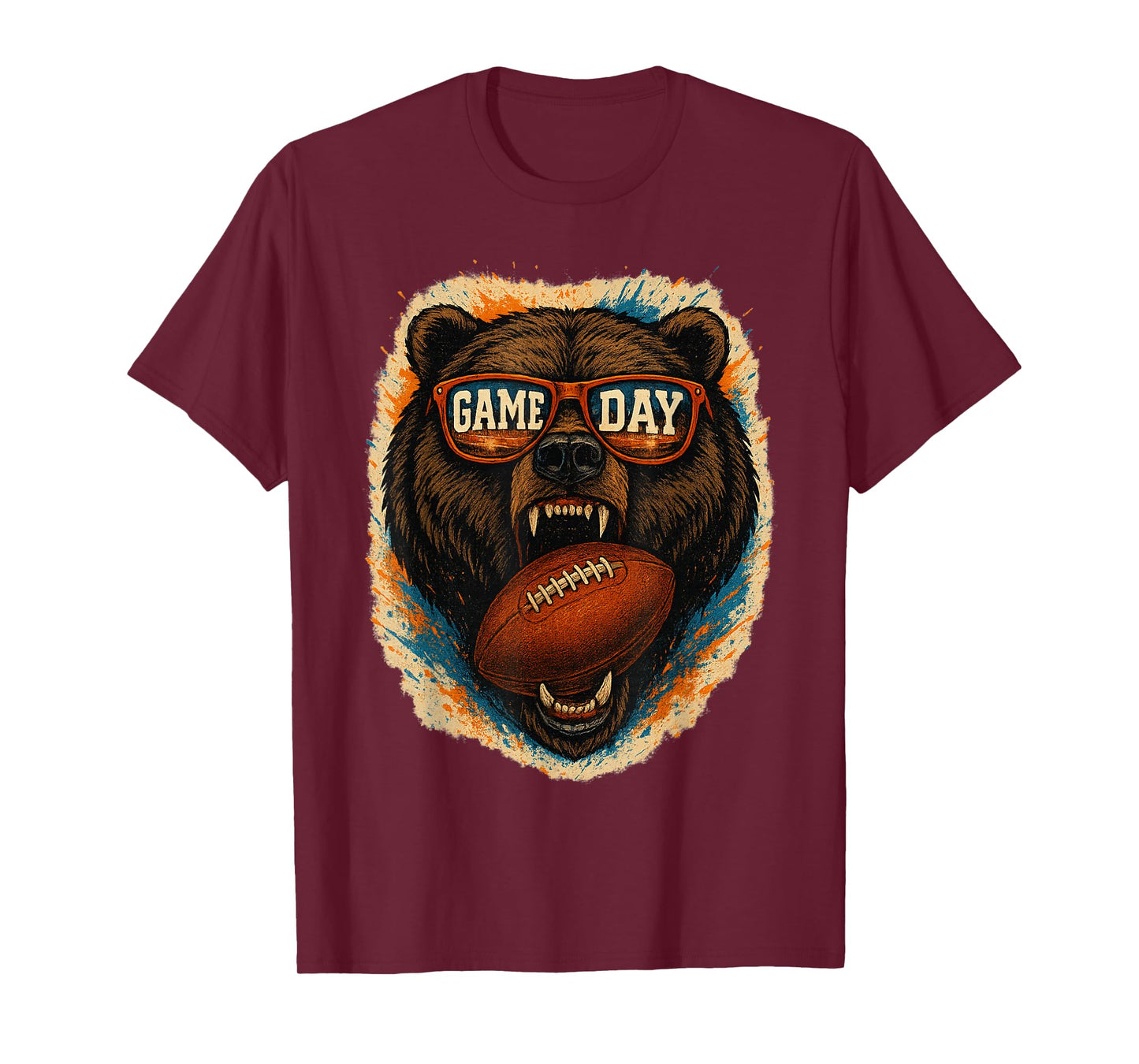 Funny Football Bear with Sunglasses, Game Day Bear T-Shirt