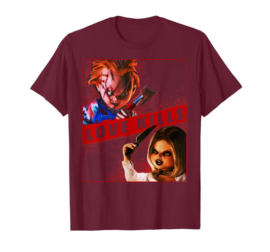 Child's Play Chucky and Tiffany Love Kills T-Shirt Small