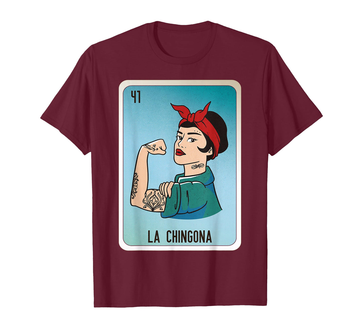 La Chingona Mexican Slang Chicano Bingo Cards T-Shirt