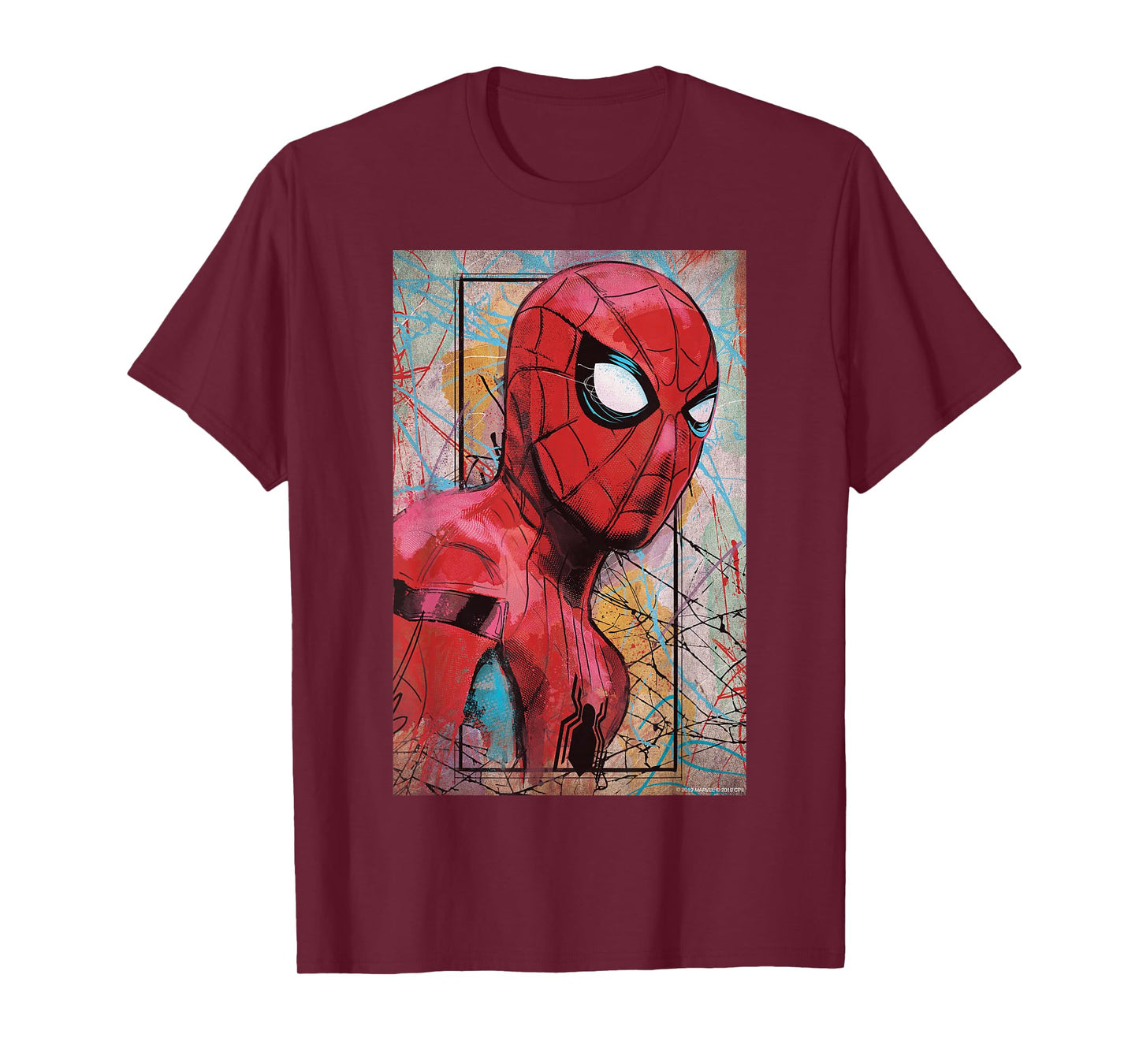 Marvel Spider-Man Far from Home Poster T-Shirt Small