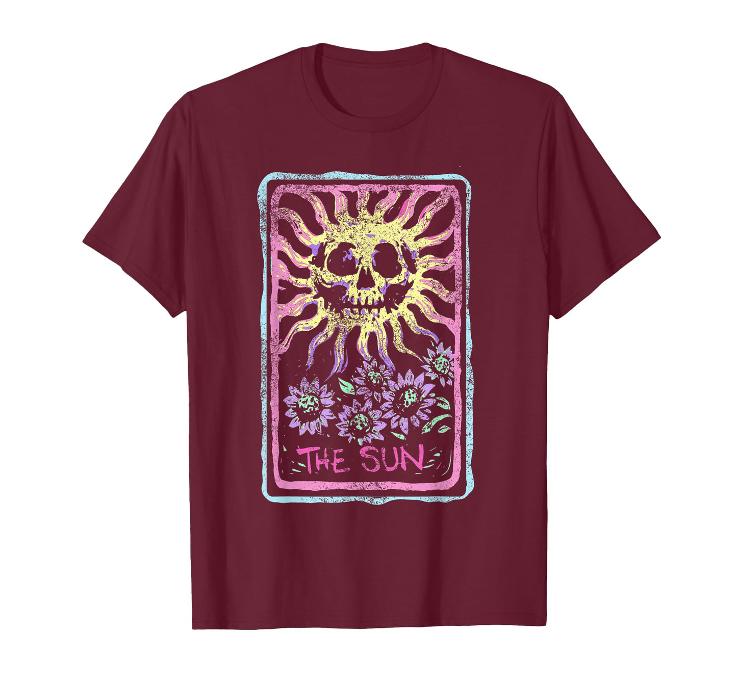 The Sun Death Tarot Card Witchcraft Pastel Goth Skeleton T-Shirt