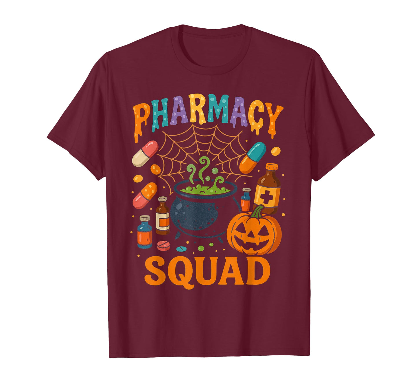 Pharmacy Squad Halloween Funny Pharmacist Ghost Costume T-Shirt