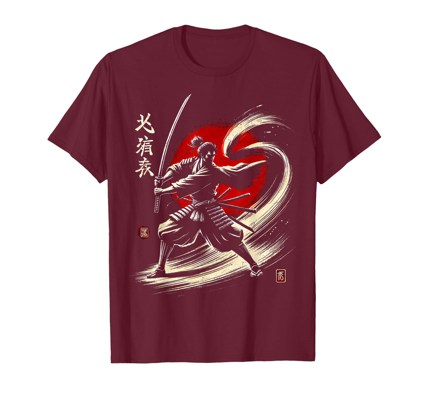 Japanese Warrior Samurai Ninja Japan Men Women Kids T-Shirt