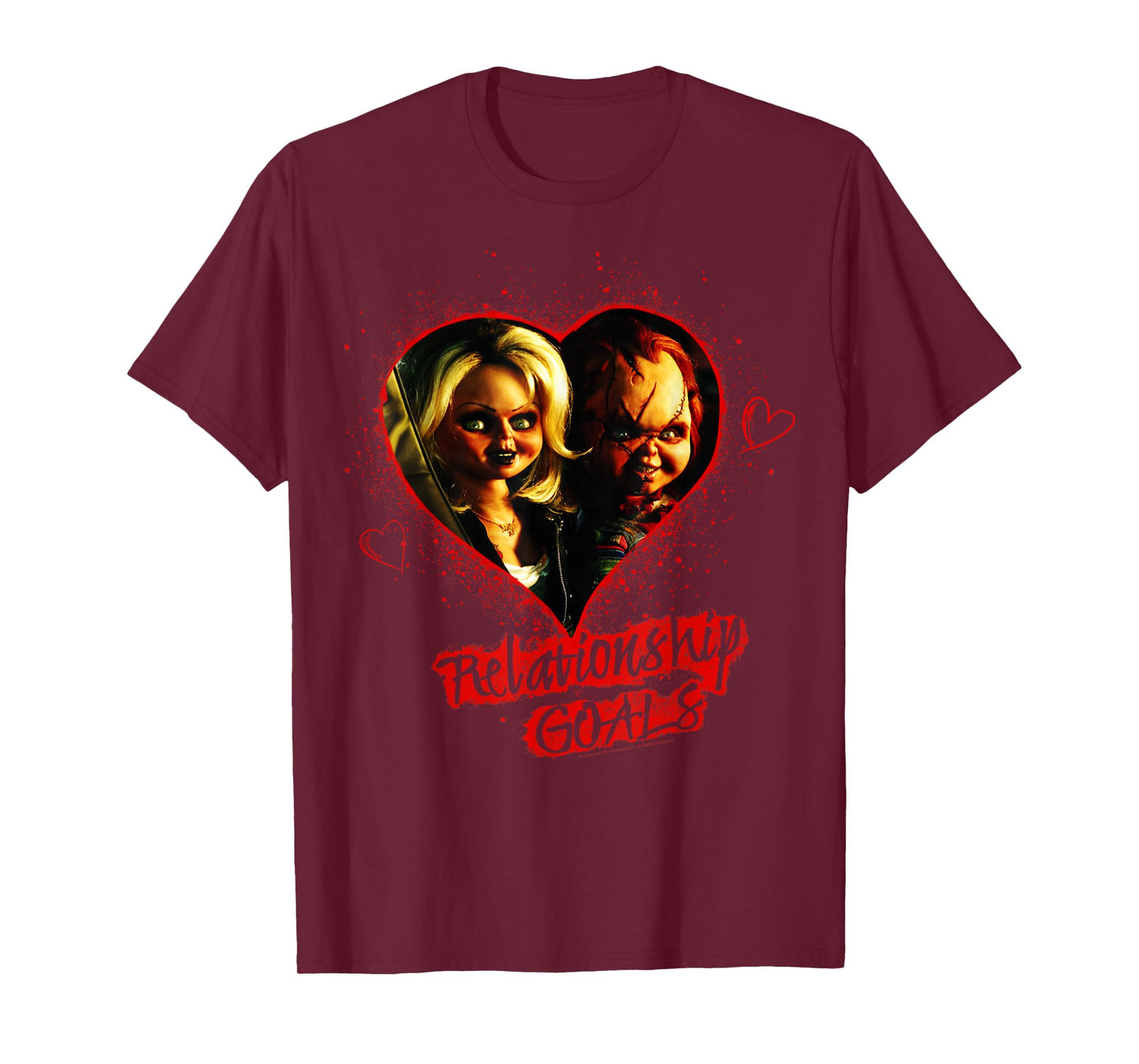Child's Play Chucky And Tiffany Relationship Goals Short Sleeve T-Shirt