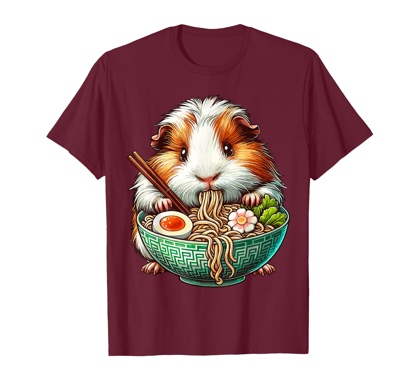 Guinea Pig Eating Ramen Japanese Noodles T-Shirt