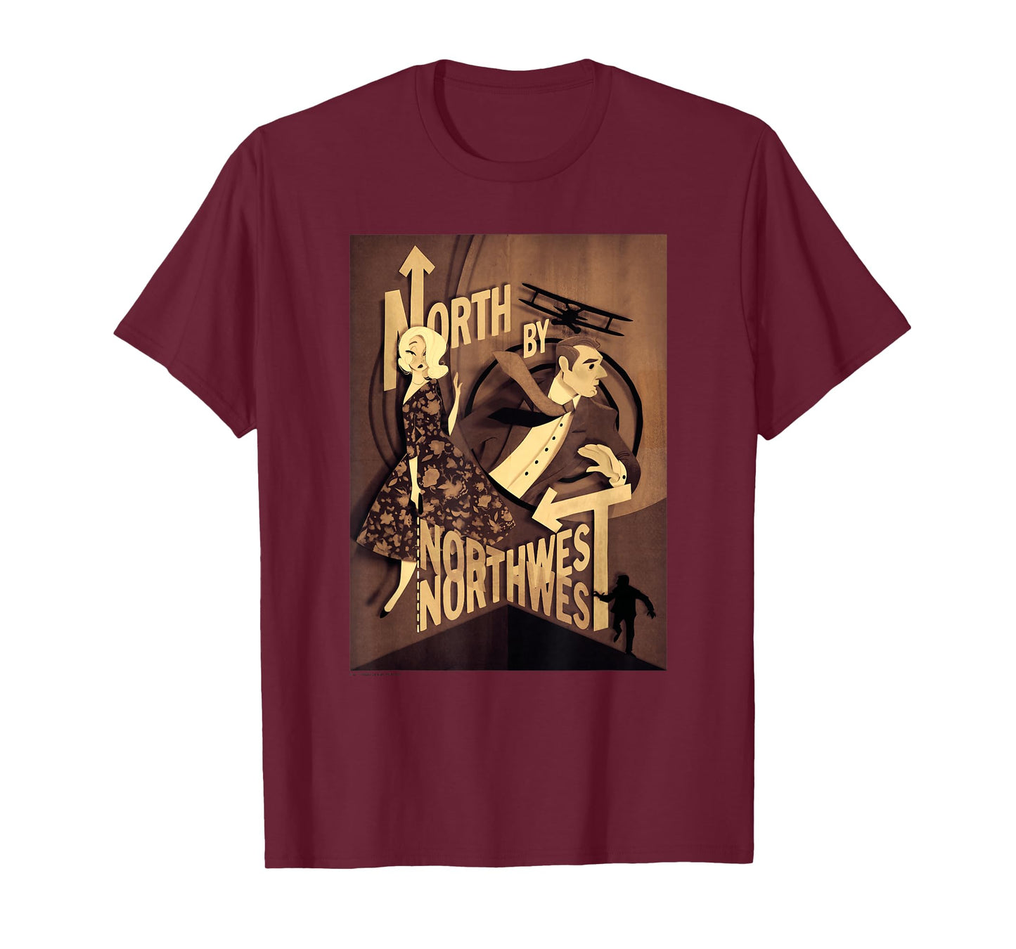 WB100 North by Northwest Sepia Tone Fine Art Poster T-Shirt