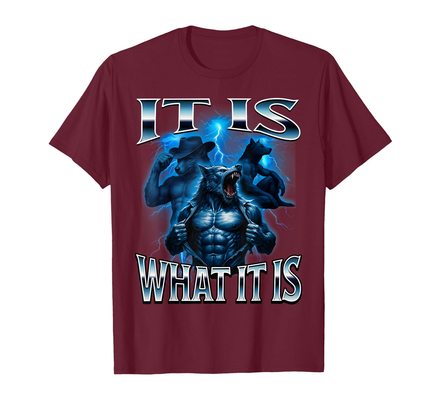 It is What Alpha Wolf Meme Sayings Beta Unhinged Brainrot T-Shirt
