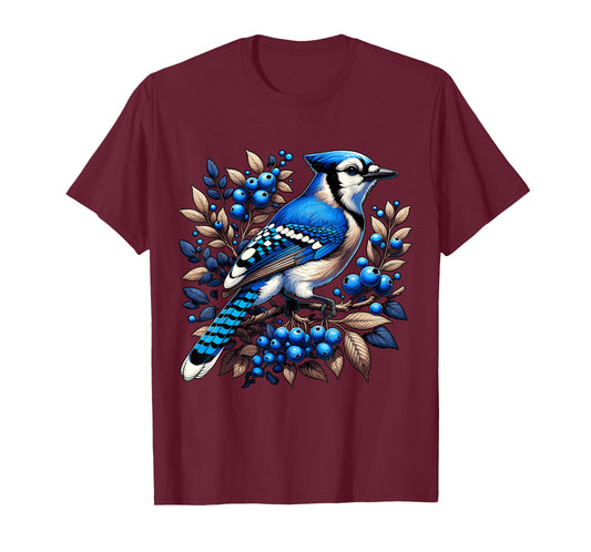 Blue Jay Bird T-Shirt