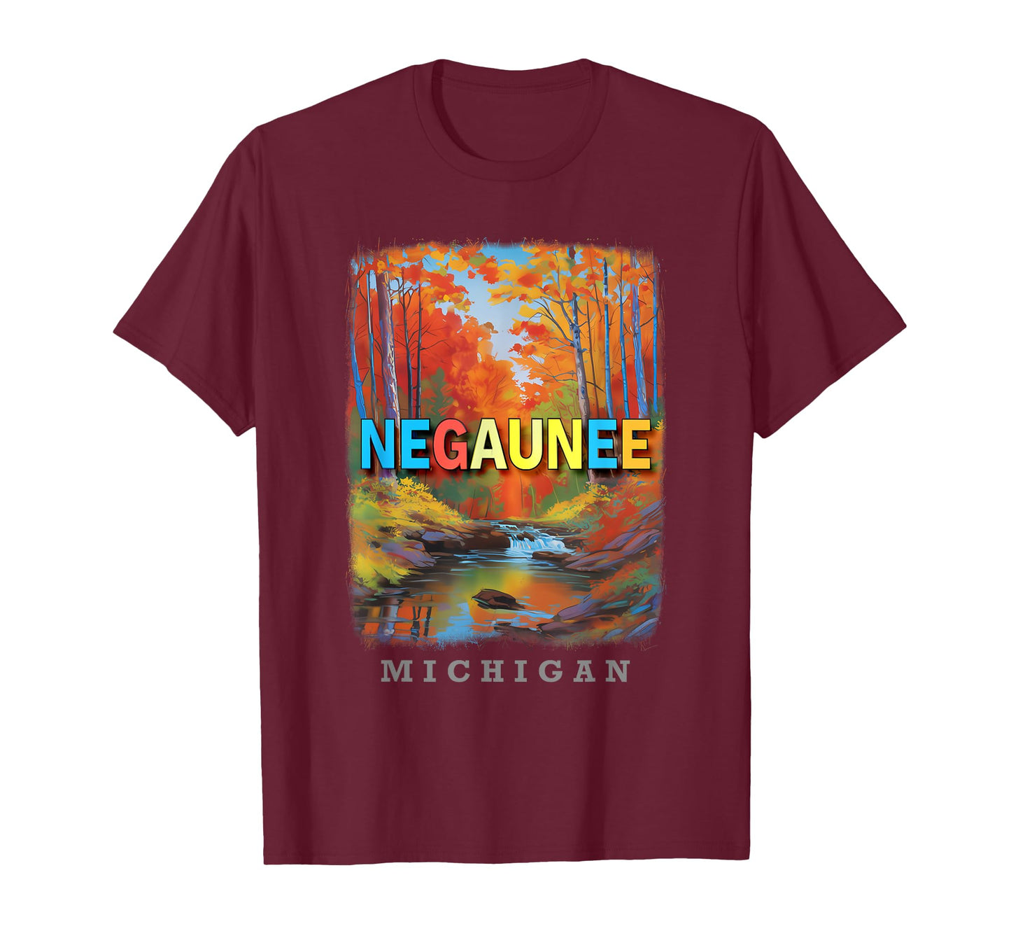 Negaunee Michigan MI Natural Beauty and Recreation SD689 T-Shirt