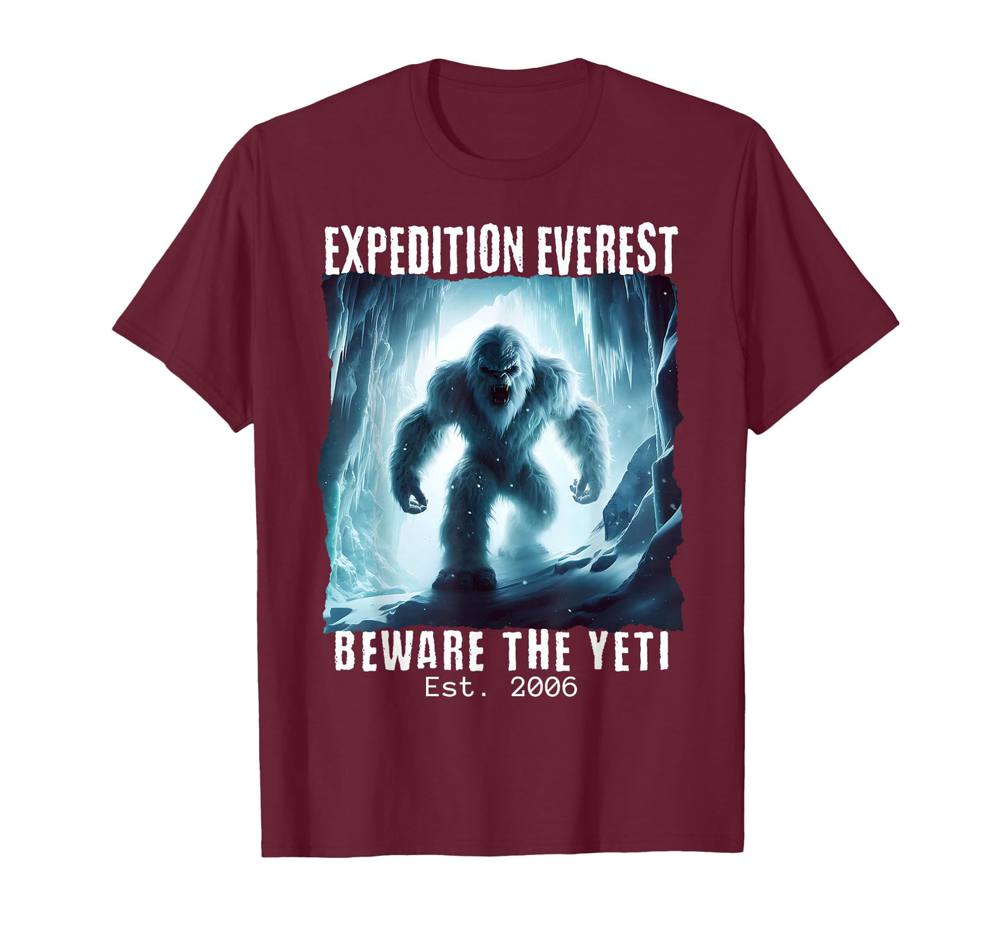 Expedition Everest, Beware the Yeti, Theme Park Snow Monster T-Shirt