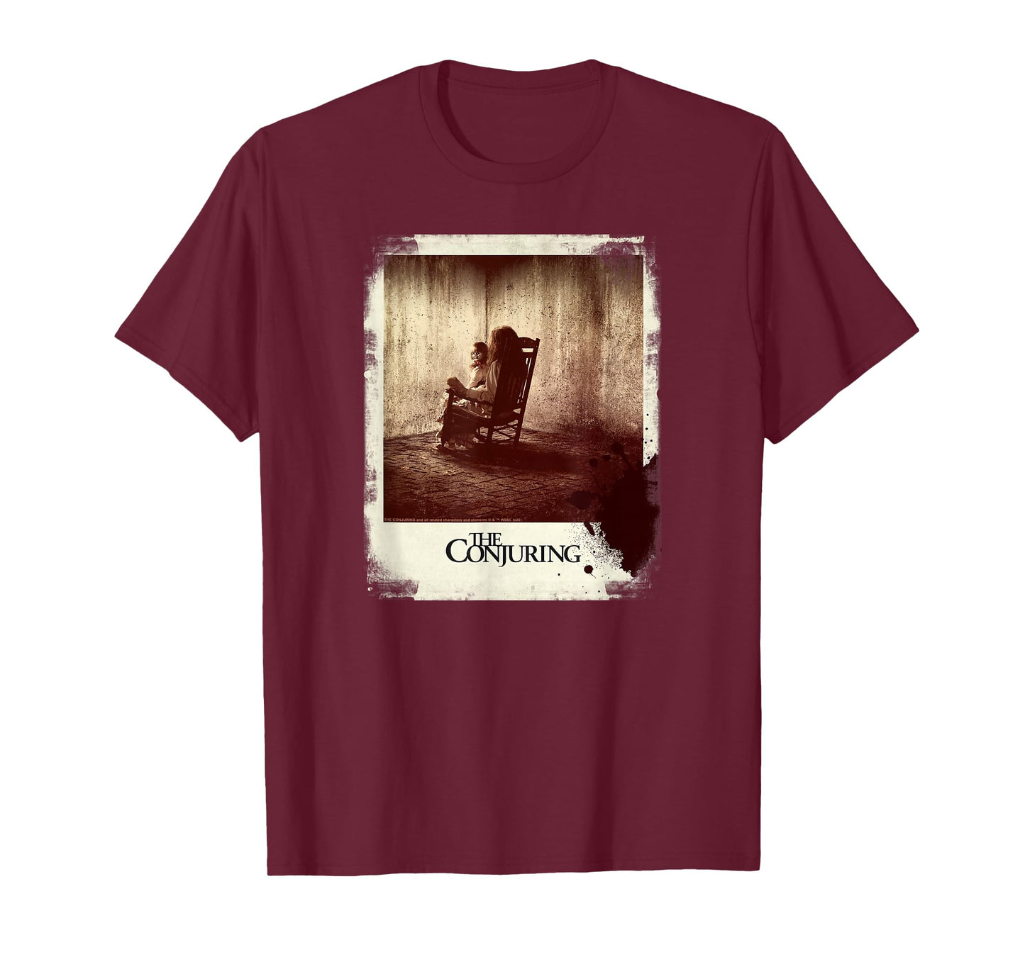 The Conjuring Grunge Annabelle Polaroid Horror Poster T-Shirt