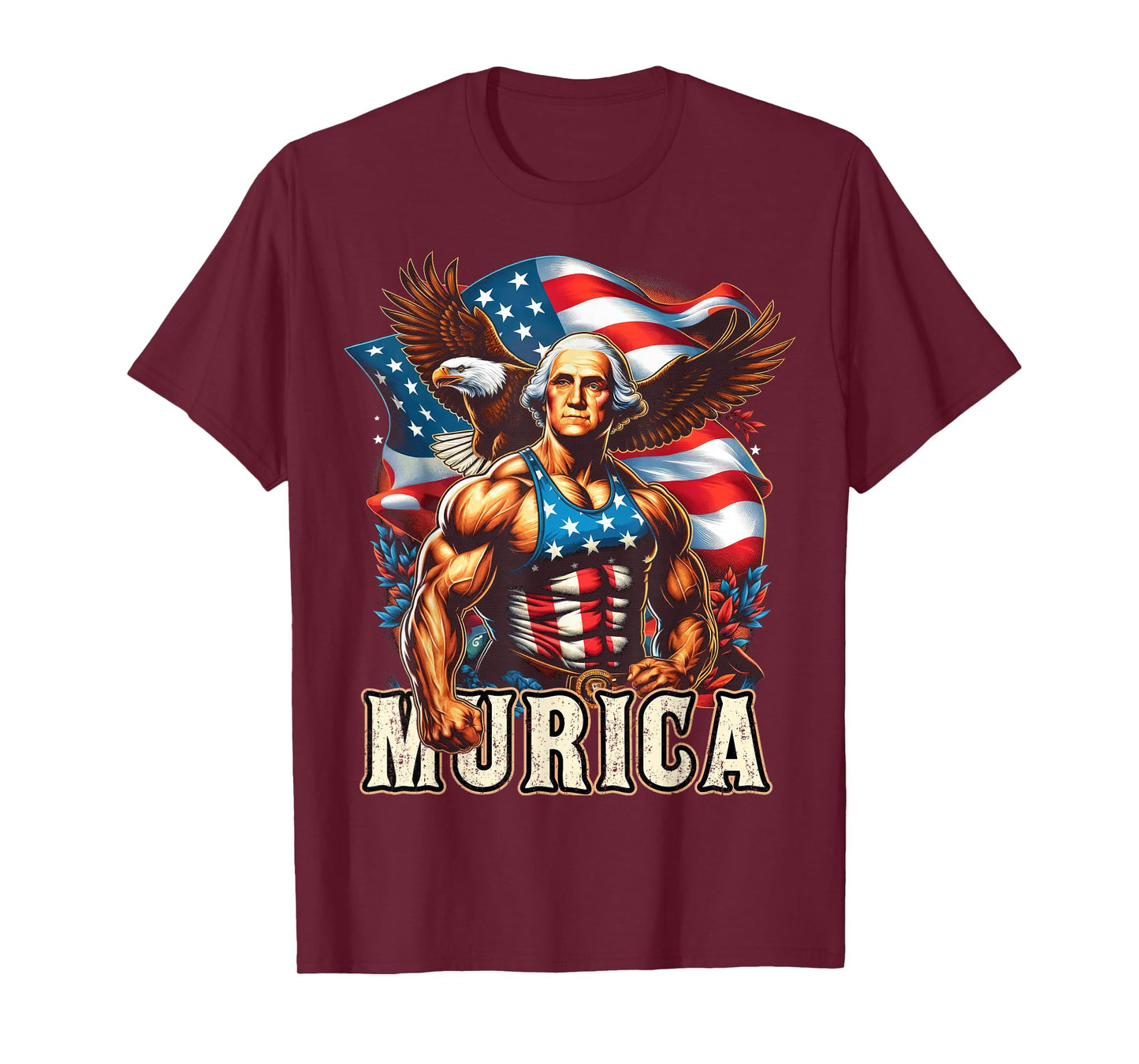 4th of July Patriotic Funny George Washington July 4th USA T-Shirt