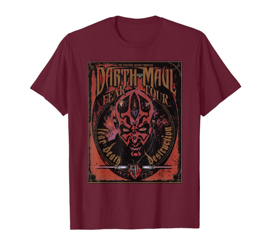 Star Wars Darth Maul Fear Tour Band T-Shirt