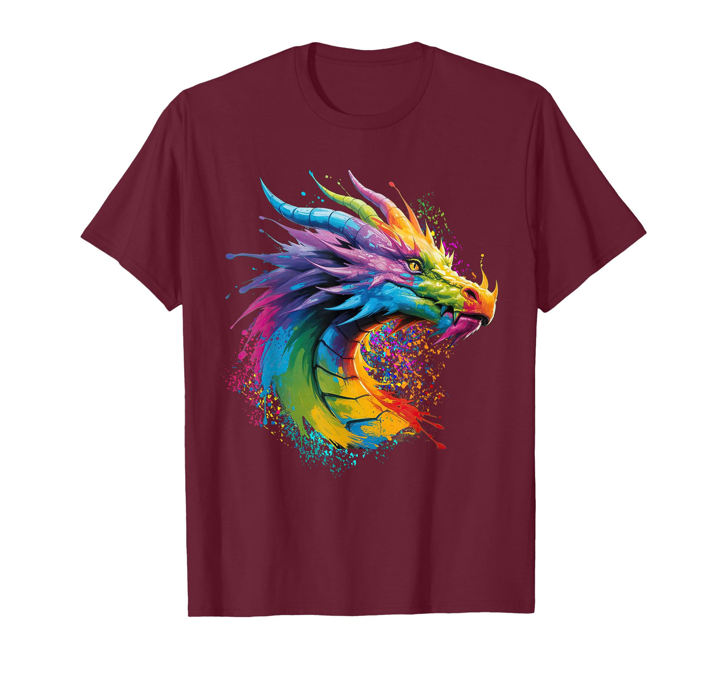 Dragon Painting Beautiful Art Abstract Colorful Dragon T-Shirt
