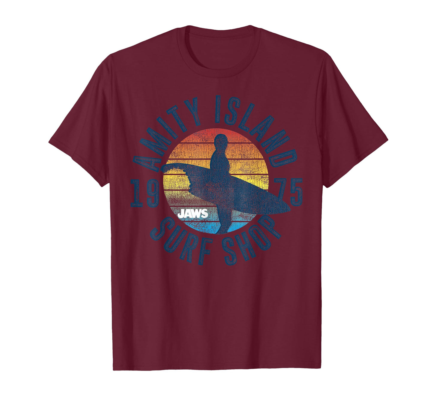 Jaws Amity Island Surf Board T-Shirt
