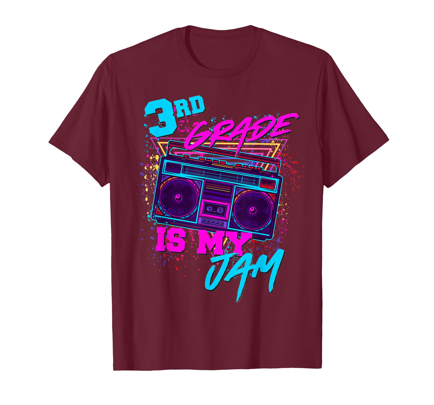 3rd Grade Is My Jam Third 80s 1980s Teacher Student Retro T-Shirt
