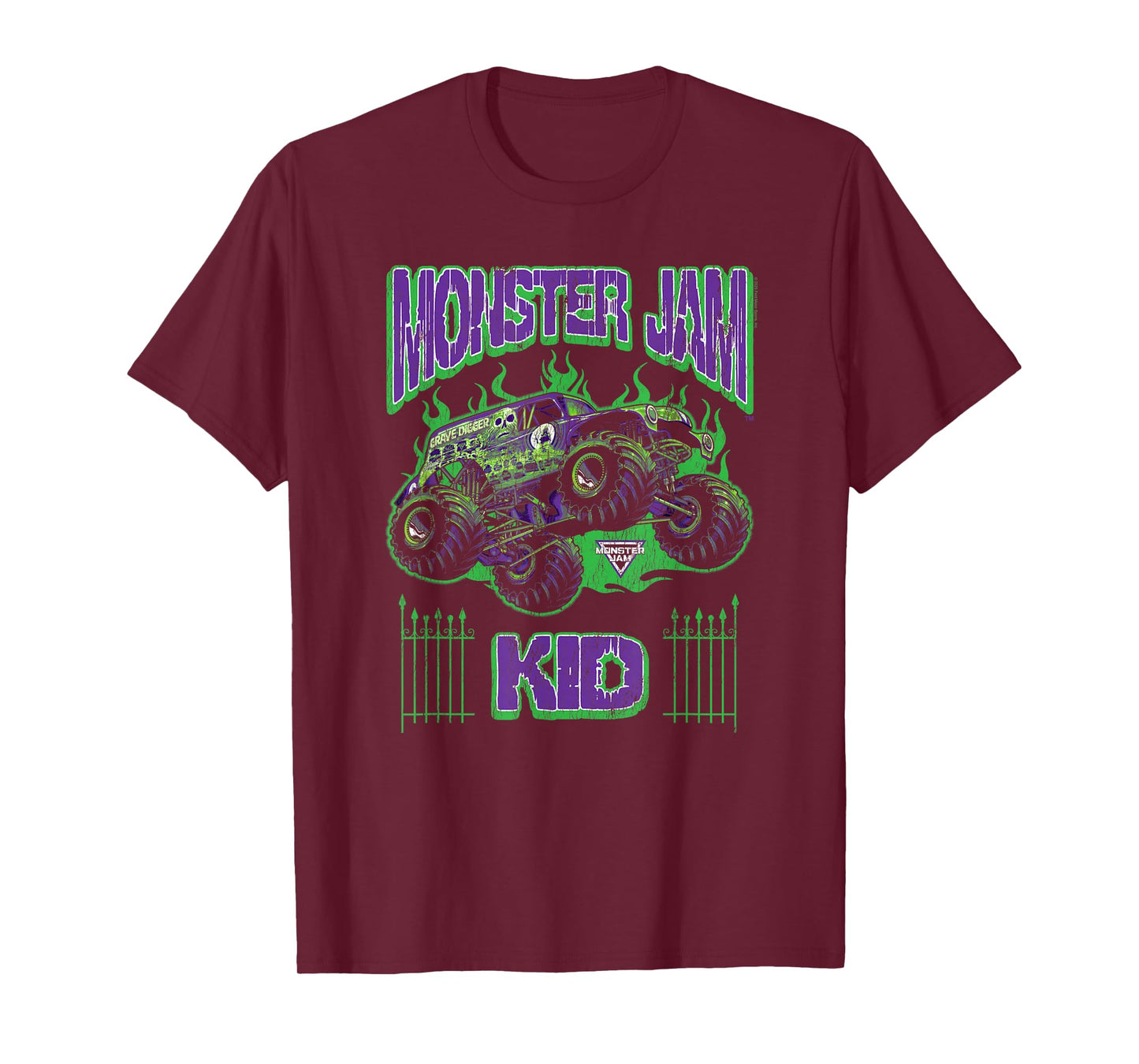 Monster Jam Grave Digger Kid Family Motorsports T-Shirt
