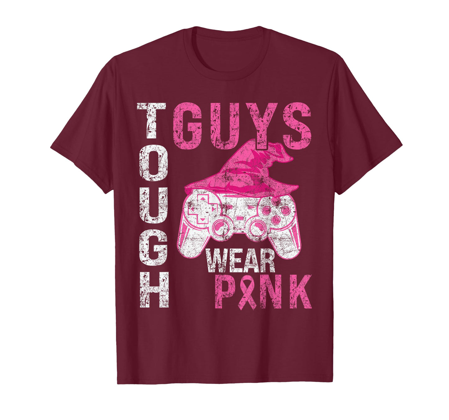Tough Guys Wear Pink Cool Pink Gaming lover Boys Youth men T-Shirt