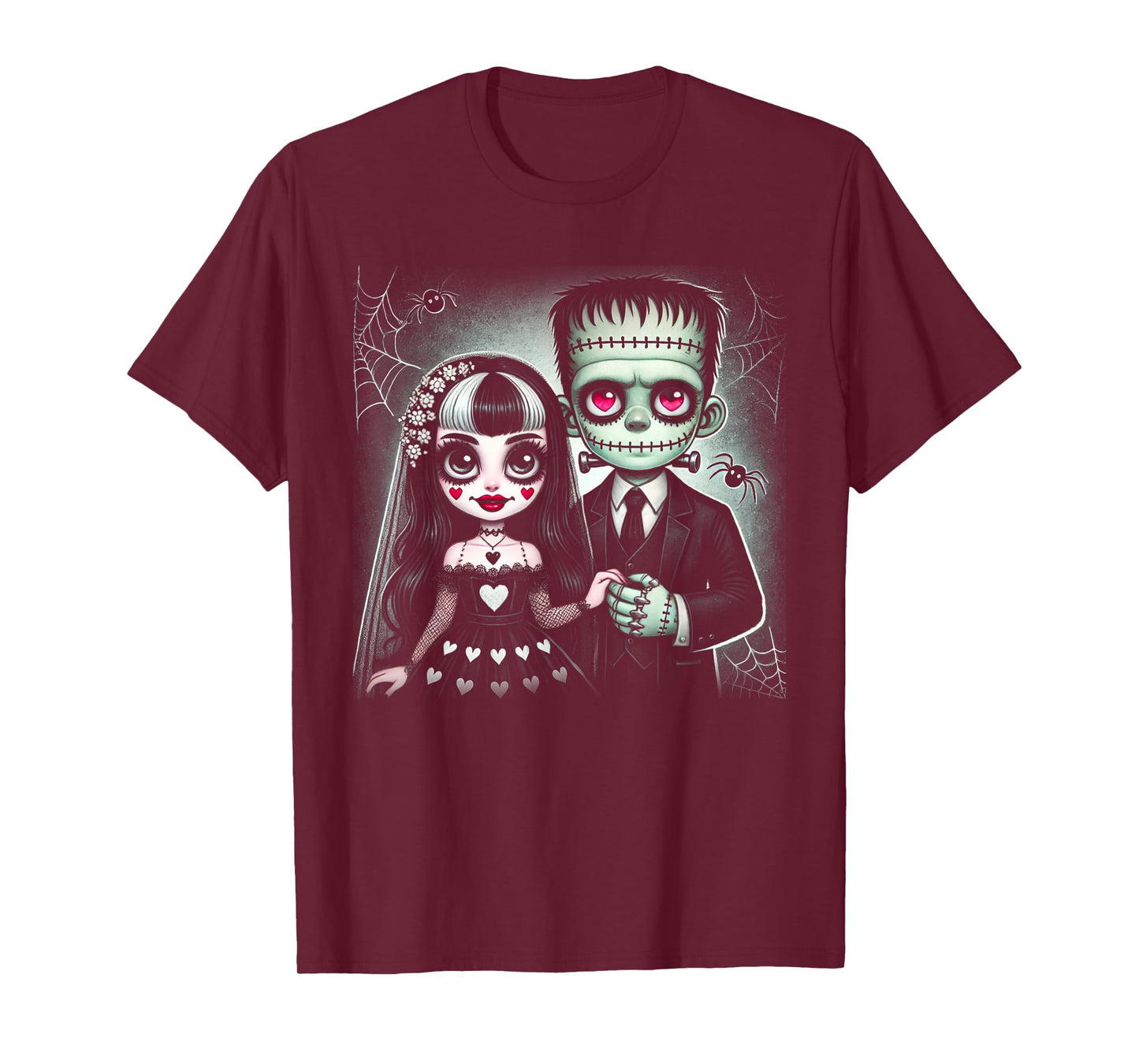 halloween lovers frankenstein skeleton for men women family T-Shirt
