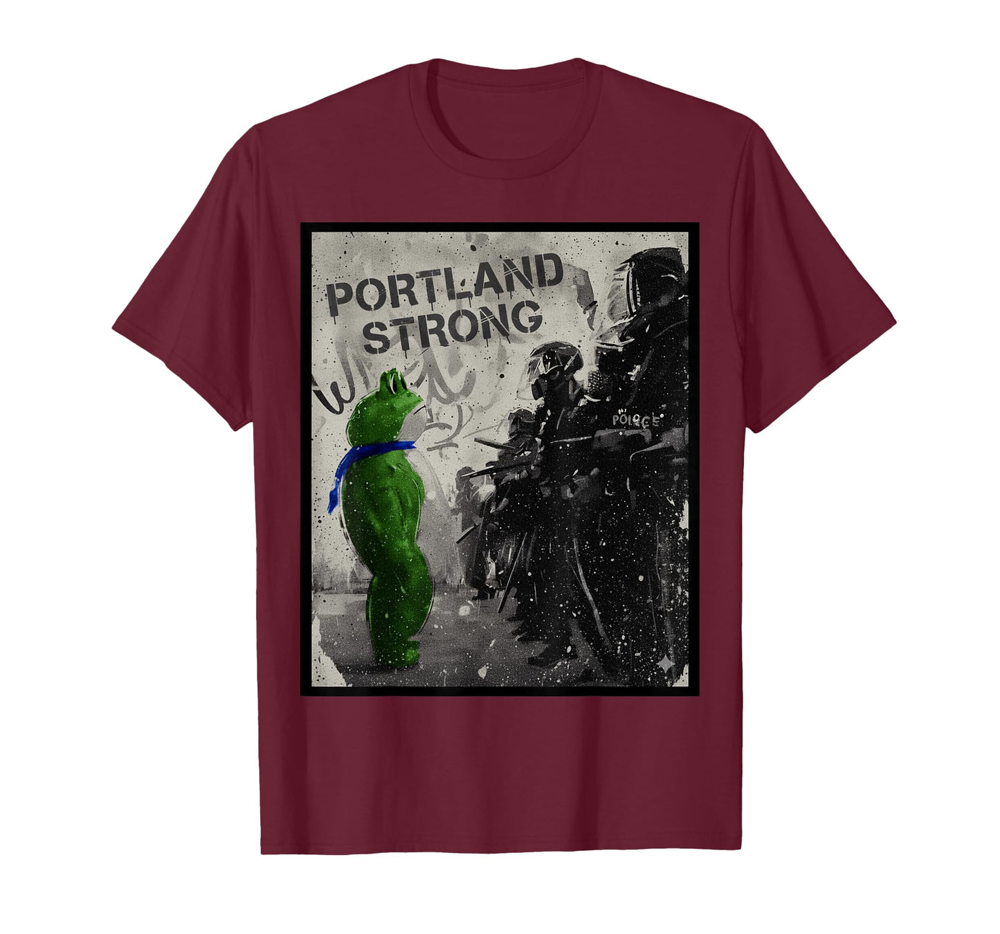 Portland Strong Portland Frog Resist No Kings October 18 T-Shirt