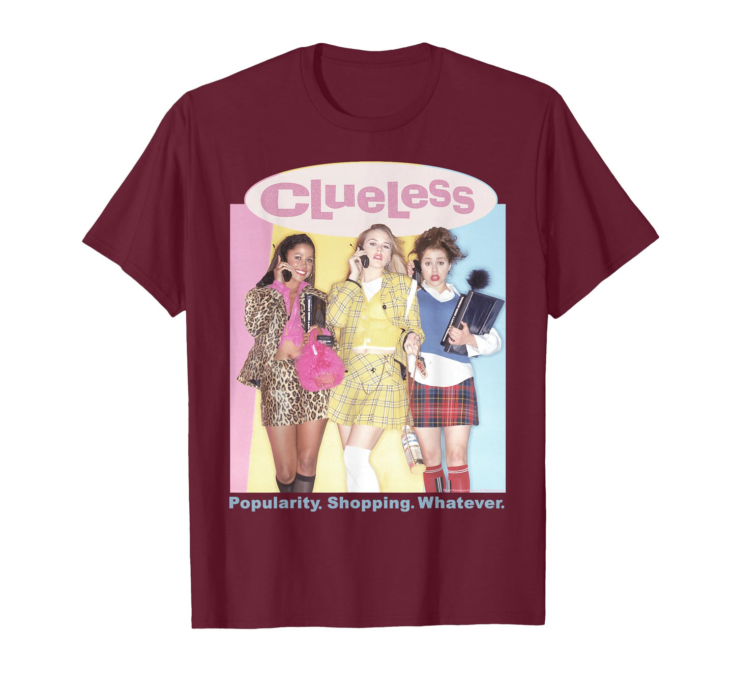 Clueless Cher's Trio Popularity Shopping Graphic T-Shirt T-Shirt
