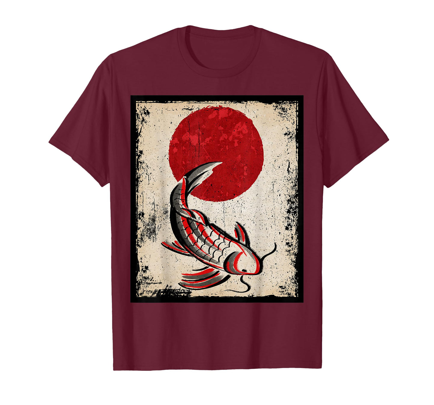 Japan koi carp fish Japanese Art Retro T-Shirt