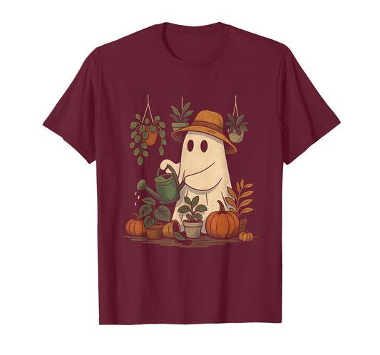 Funny Plant Ghost | Spooky Gardener Halloween T-Shirt
