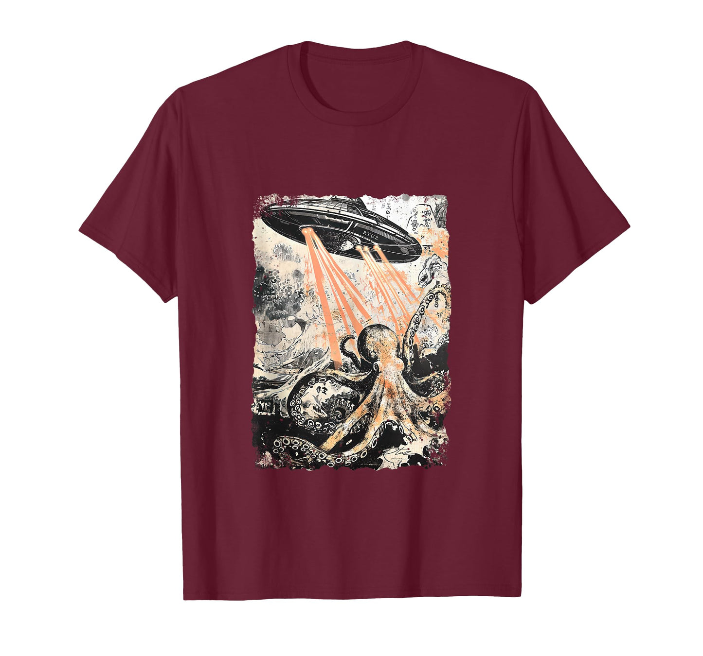 Vintage Octopus UFO UAP Alien Octopus Octopus Tank Top