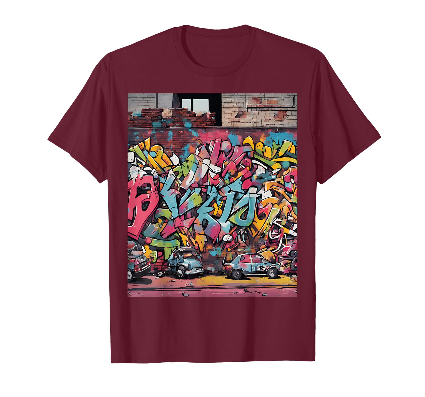 Animated Graffiti Scene Urban Art T-Shirt