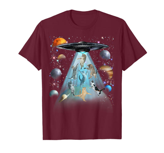 Galaxy Cat Funny T-Shirt for Cat Dad & Mom Lovers