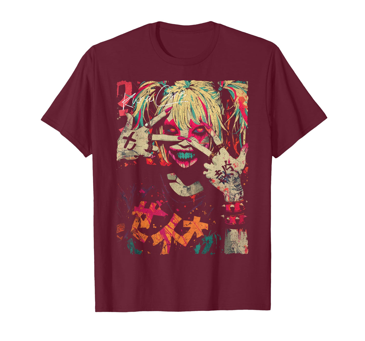 Japanese Streetwear Cyberpunk Y2K Retro Techwear Manga Anime T-Shirt