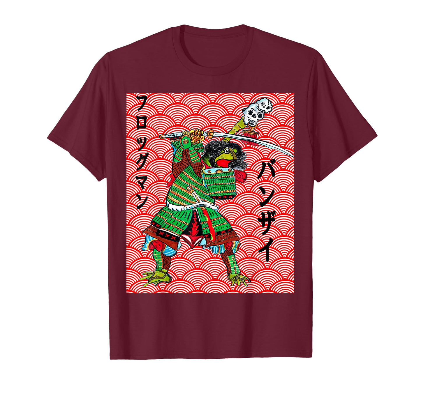 Japanese Samurai Frog Tattoo Design Traditional T-Shirt