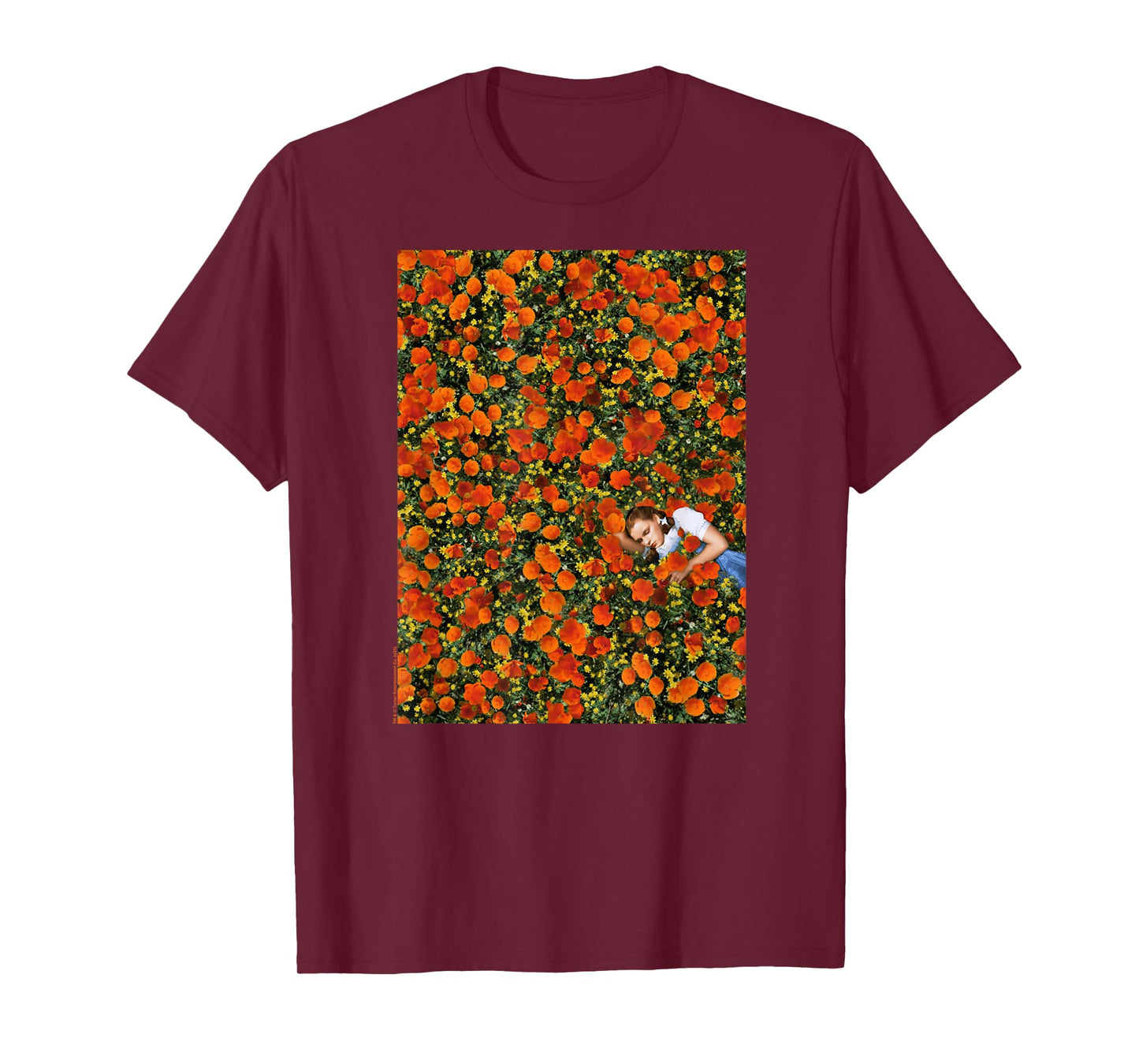 Wizard of Oz Dorothy Poppy Field Photo Vintage Movie T-Shirt