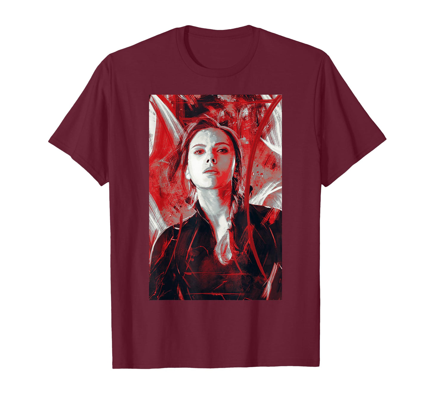 Marvel Avengers Endgame Black Widow Painting Graphic T-Shirt T-Shirt