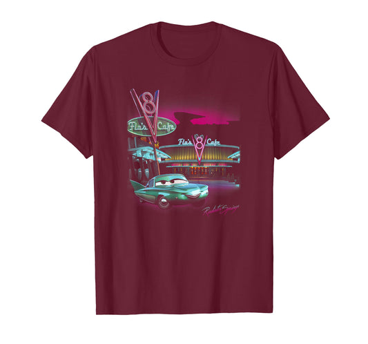 Disney Pixar Cars Radiator Springs Flo's Cafe T-Shirt Small