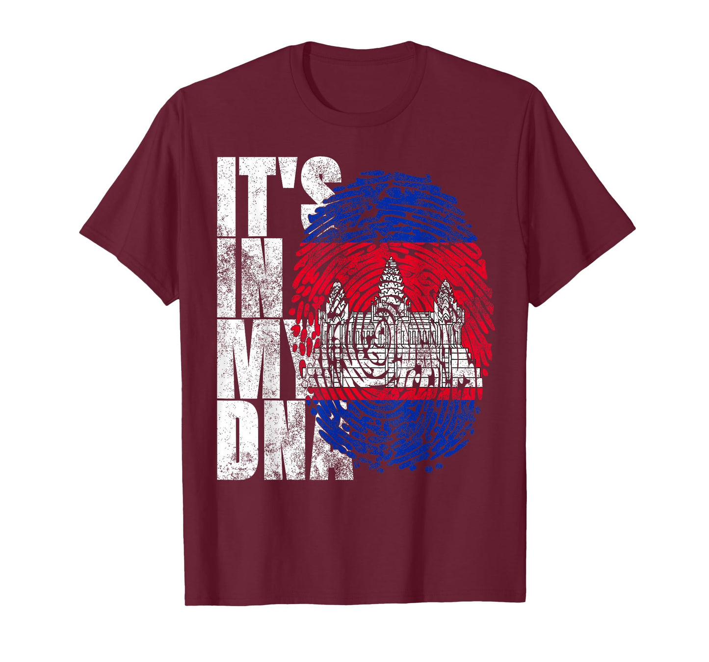 It's in My DNA Cambodian Gifts Khmer Kampuchea Cambodia Flag T-Shirt