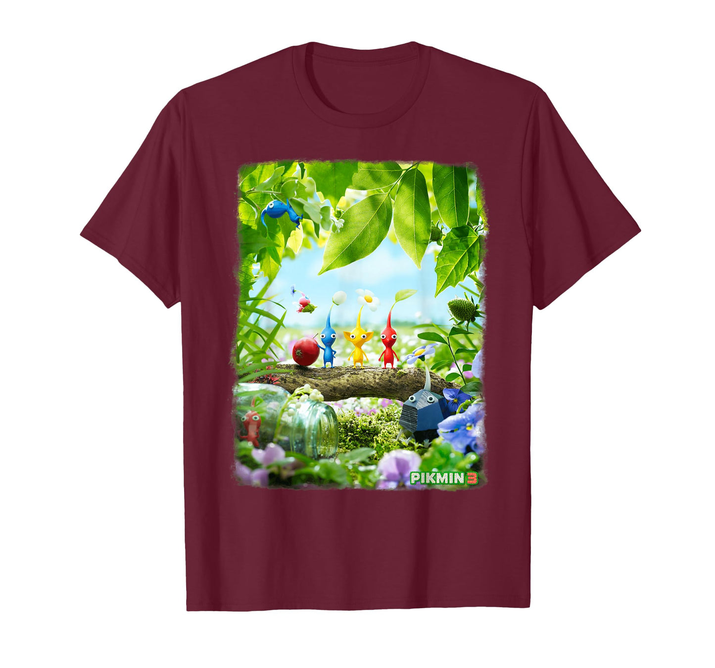 Nintendo Pikmin 3 Tree Group Shot Game Poster T-Shirt