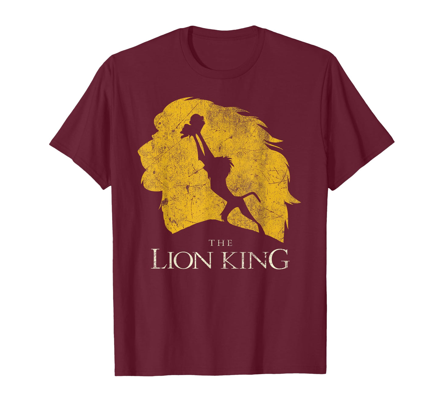 Disney The Lion King Rafiki & Simba Silhouette Distressed T-Shirt