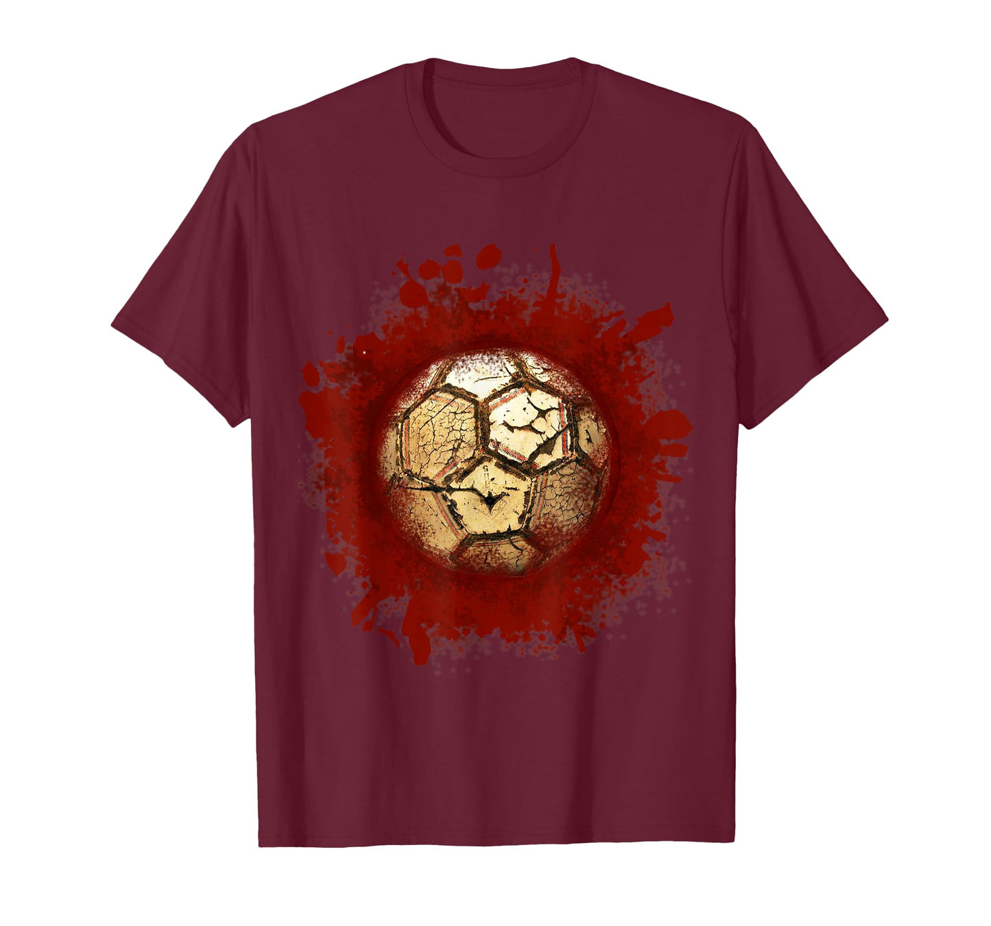 Zombie Soccer Blood Funny Scary Player Halloween Costume T-Shirt