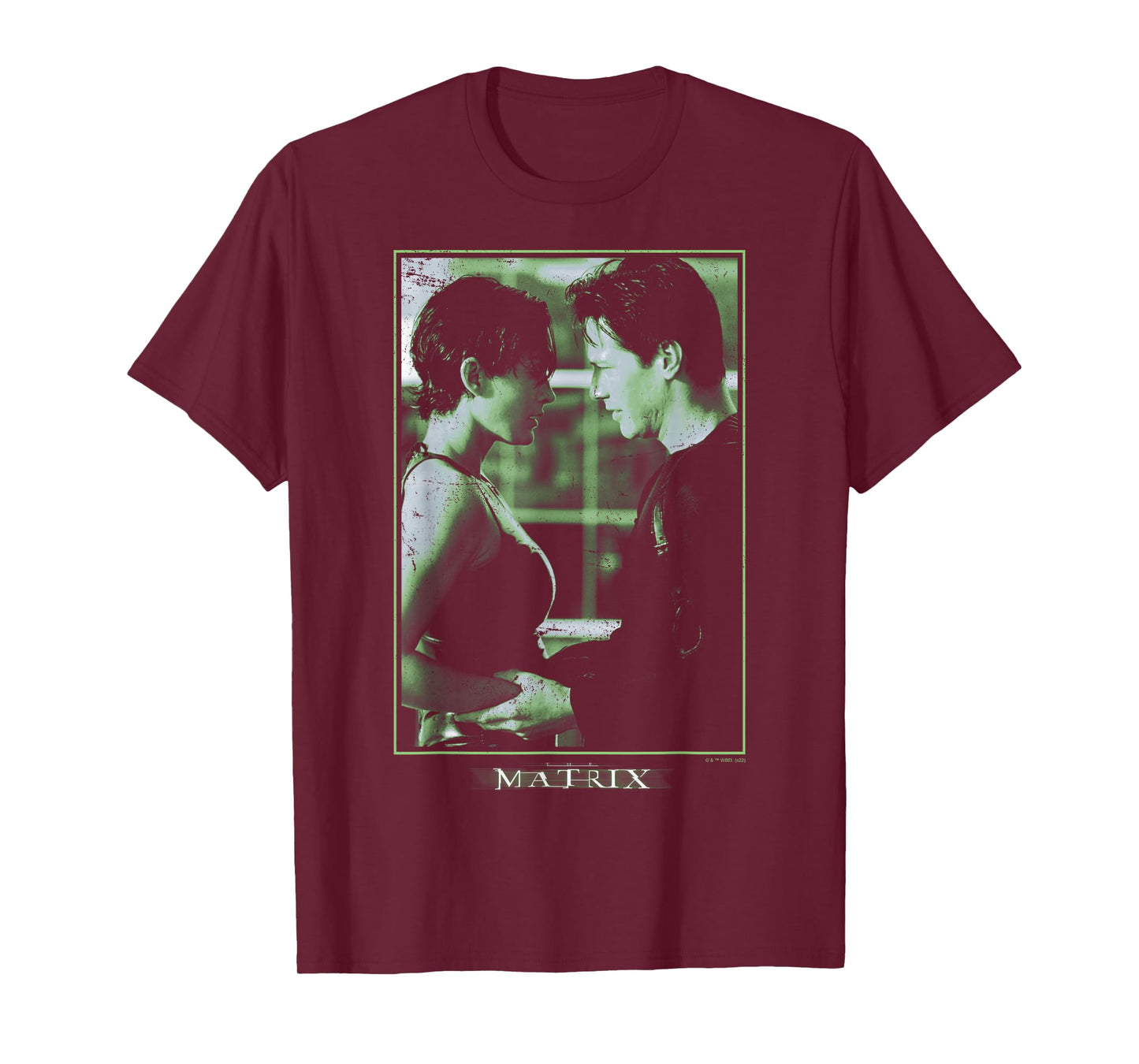 The Matrix Neo and Trinity Portrait Centered T-Shirt