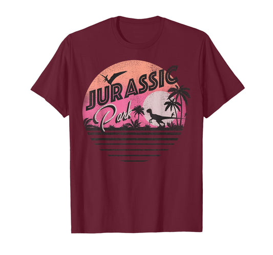 Jurassic Park Retro 90's Dinosaur Scene T-Shirt