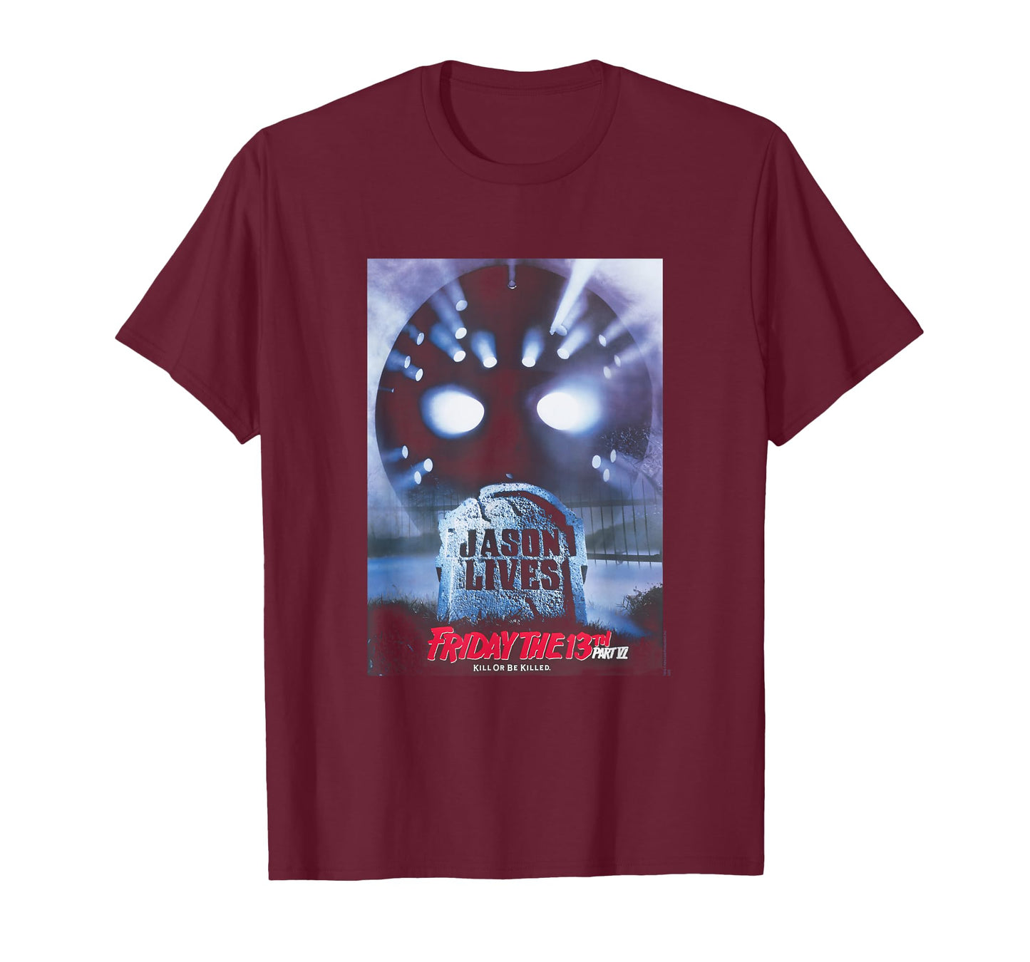 Friday The 13th Part 6 Jason Lives Main Poster Horror Movie T-Shirt
