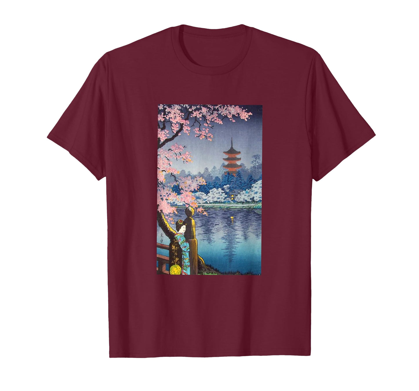 Vintage Woodblock Japanese Art T-Shirt