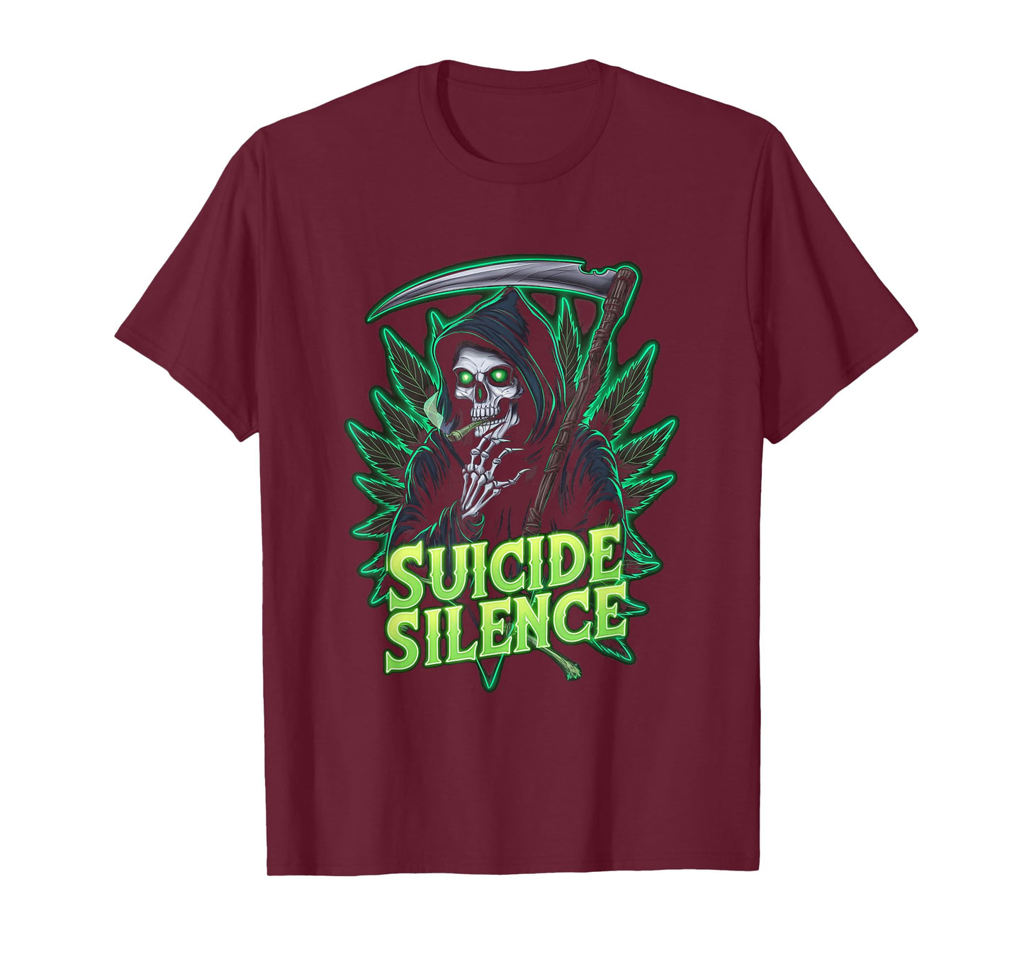 Suicide Silence Grim Reaper Occult Gothic Horror T-Shirt