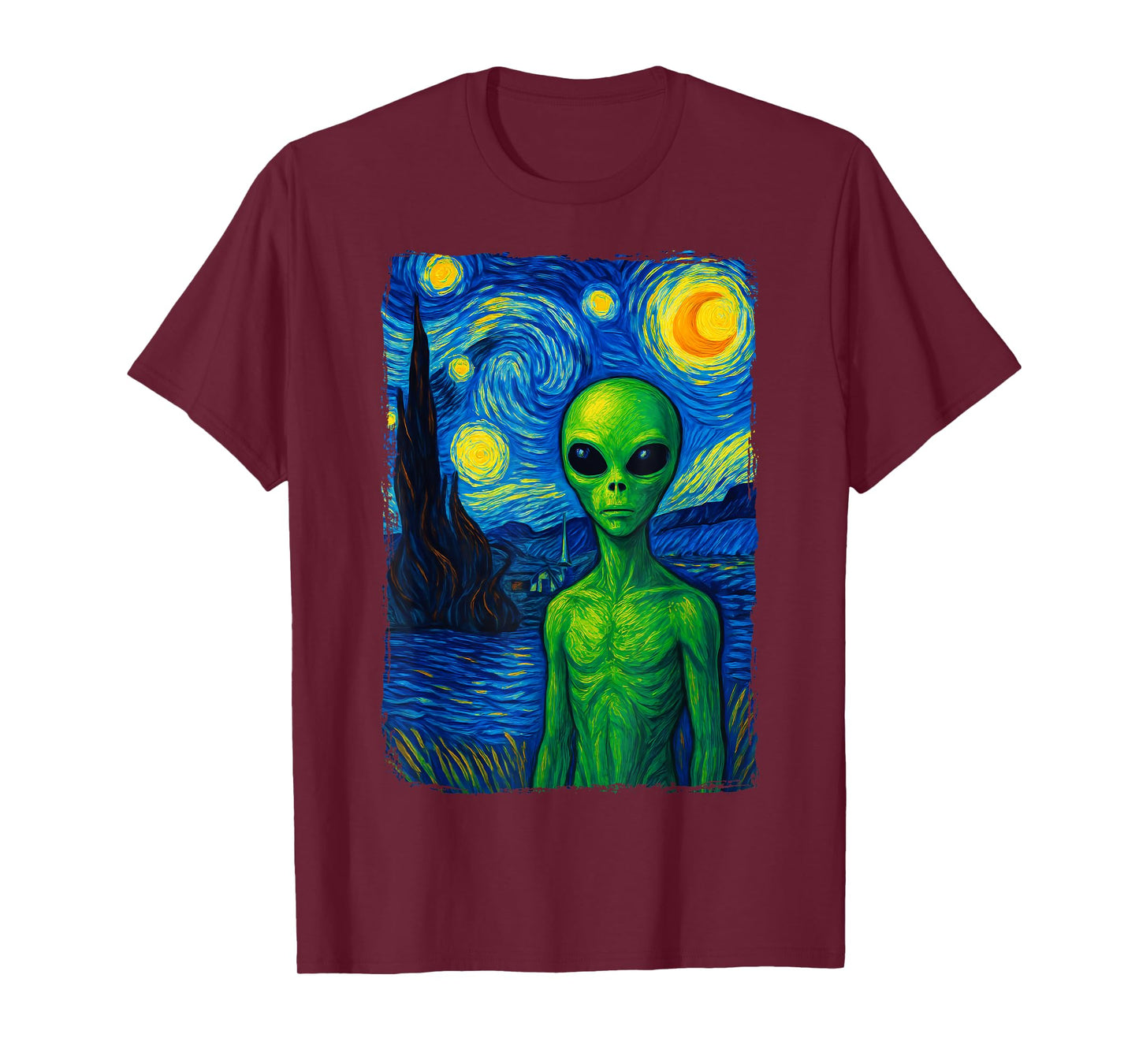 Alien Starry Night T-Shirt