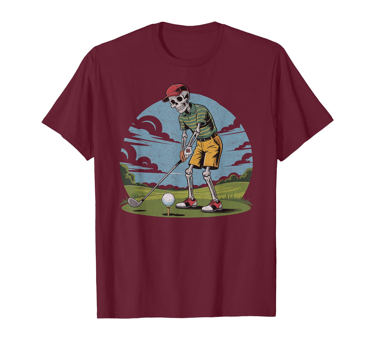 Funny Skeleton Golfer Design for Retired Golf Lovers T-Shirt