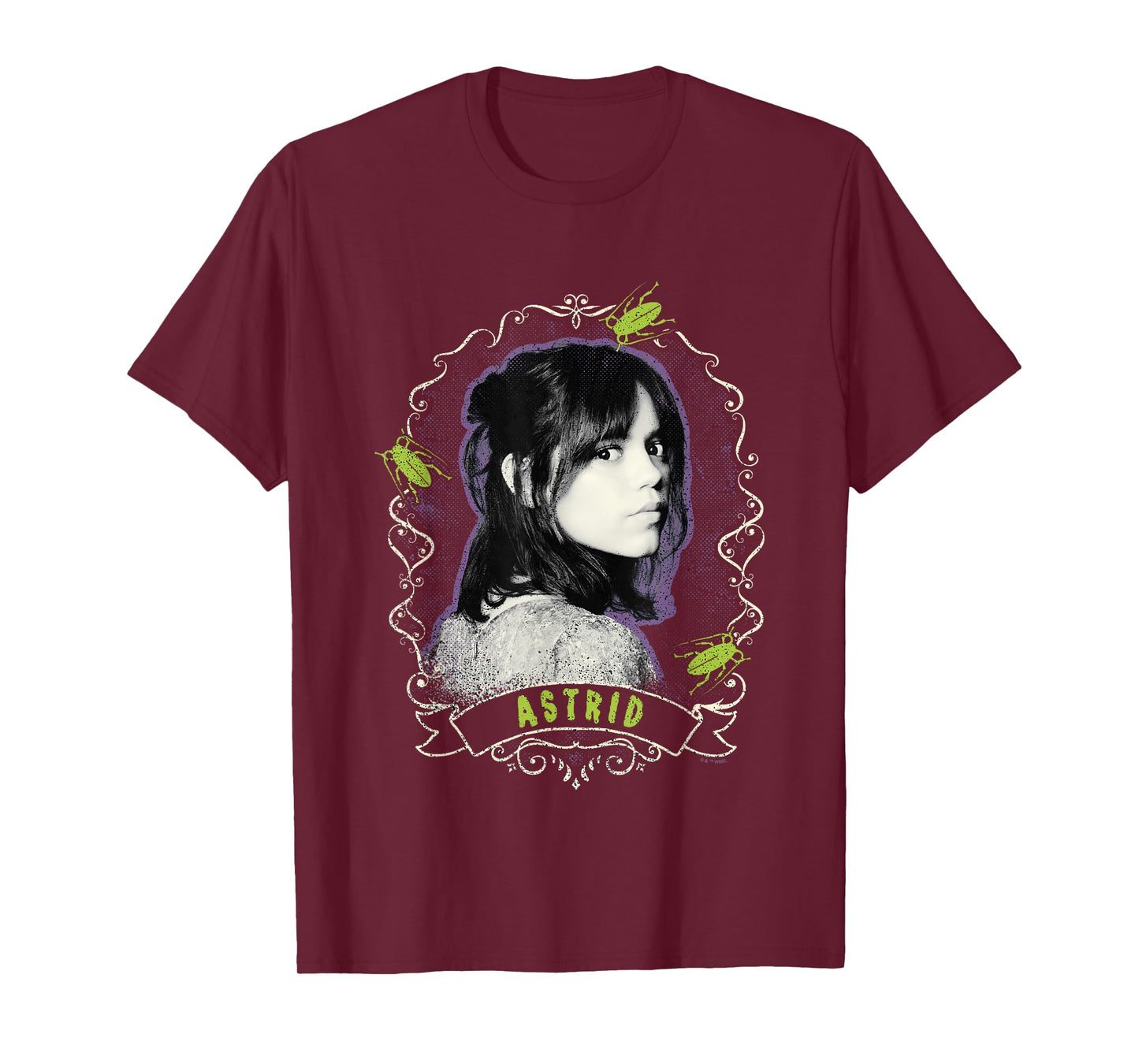 Beetlejuice Beetlejuice Astrid Deetz Face Portrait Vintage T-Shirt
