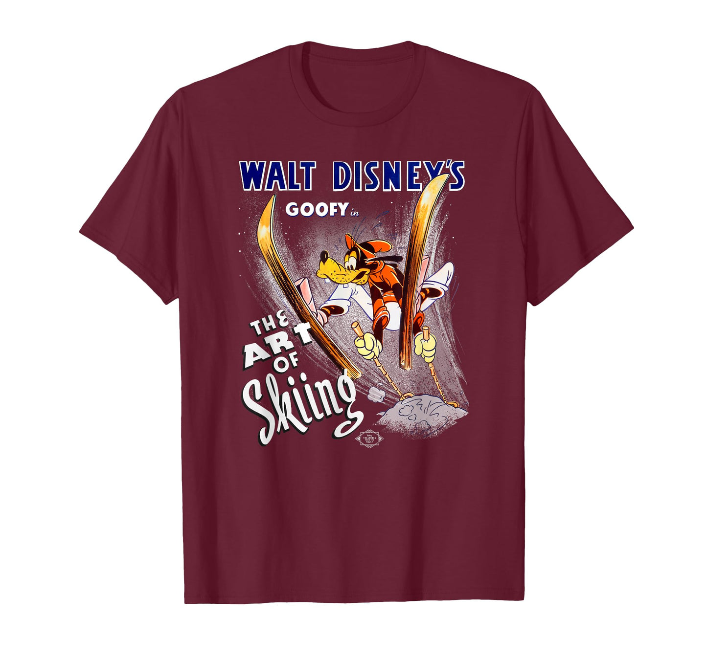 Disney Goofy The Art of Skiing Retro Vintage Classic T-Shirt