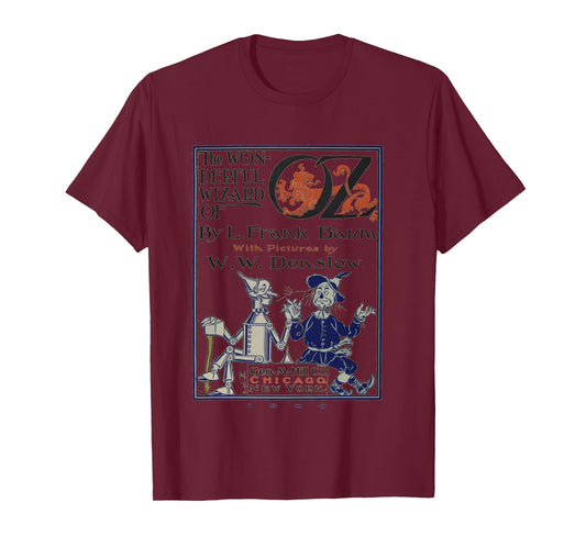 Scarecrow & Tin-Man Shirt The Wizard Of OZ T-Shirt-OZ Book Long Sleeve T-Shirt