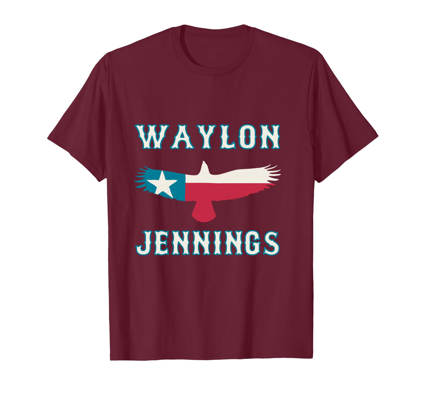 Waylon Jennings - Official Merchandise - Texas Eagle Long Sleeve T-Shirt